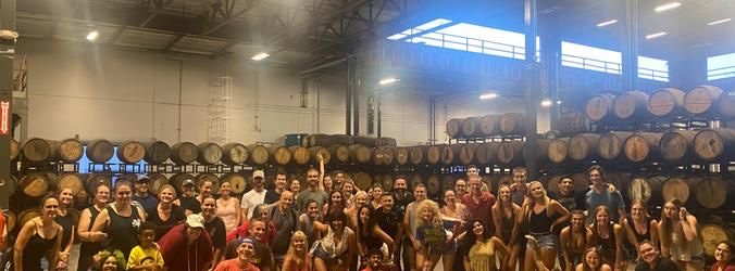 The dance floor at AleSmith Brewing