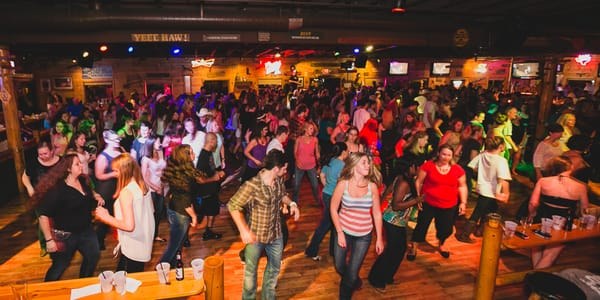 The dance floor at Bushwhackers