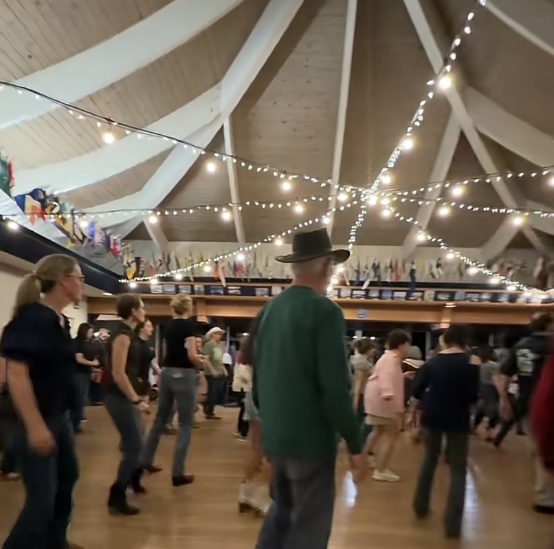 The dance floor at Coyote Point Yacht Club