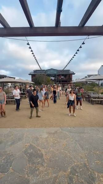 The dance floor at Fox Point Farms