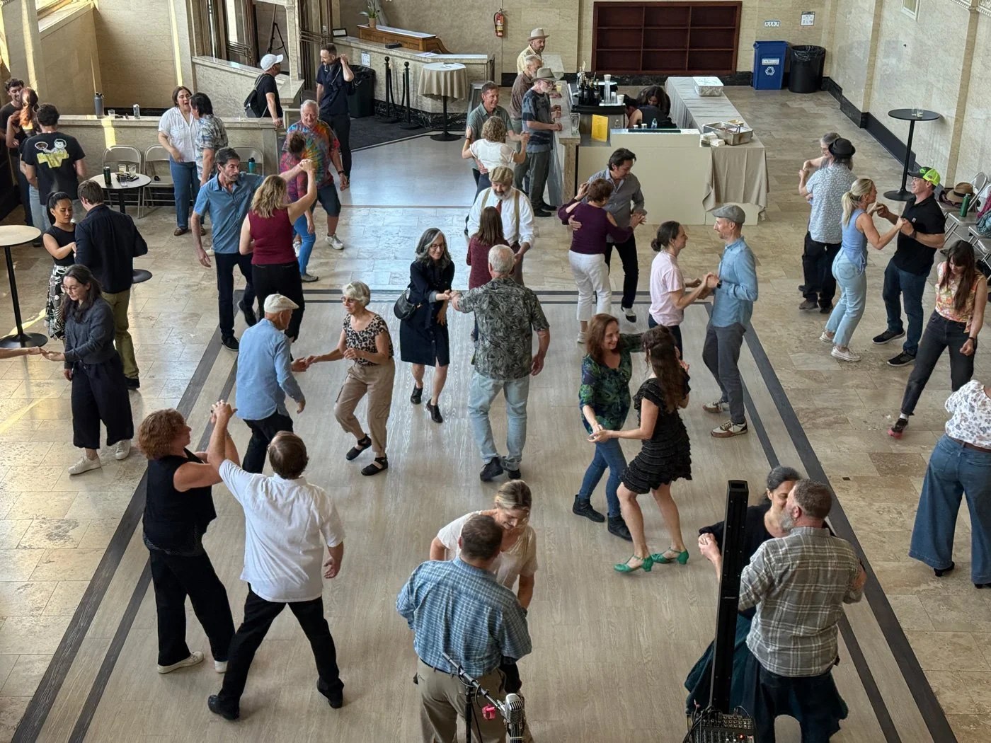 The dance floor at Hall of the Above in Petaluma, CA