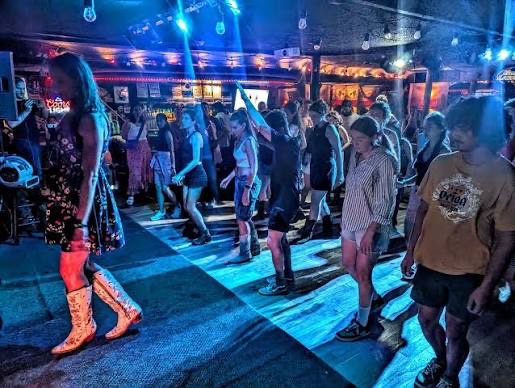 The dance floor at Little Red Hen in Seattle, WA