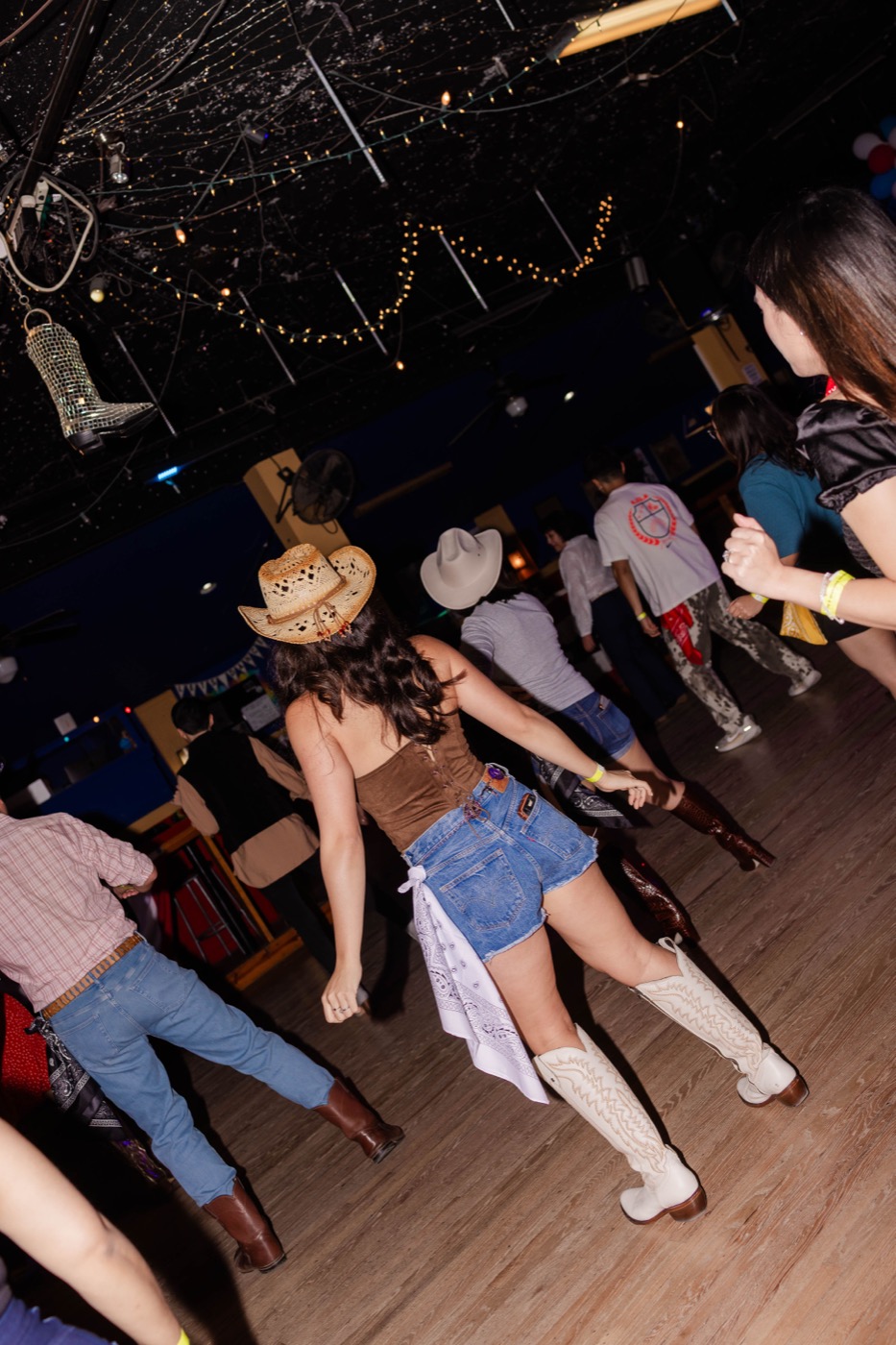 The dance floor at Neon Boots