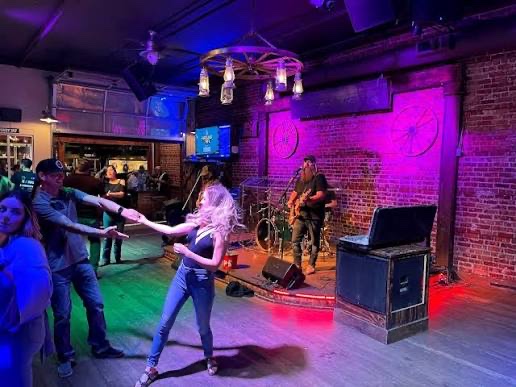 The dance floor at The Udder Place in Turlock, CA