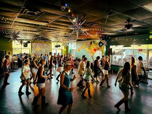 The dance floor at El Jefe Texican Cantina in Charleston, SC